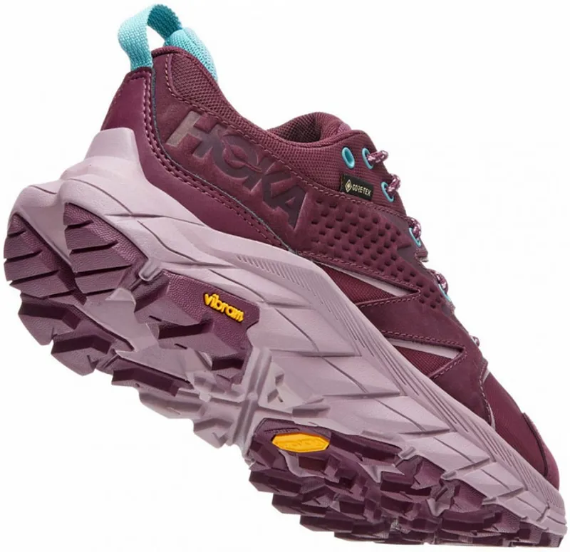 Hoka One One Women's Anacapa Low GTX Running Shoes Grape Wine/Elderberry-4